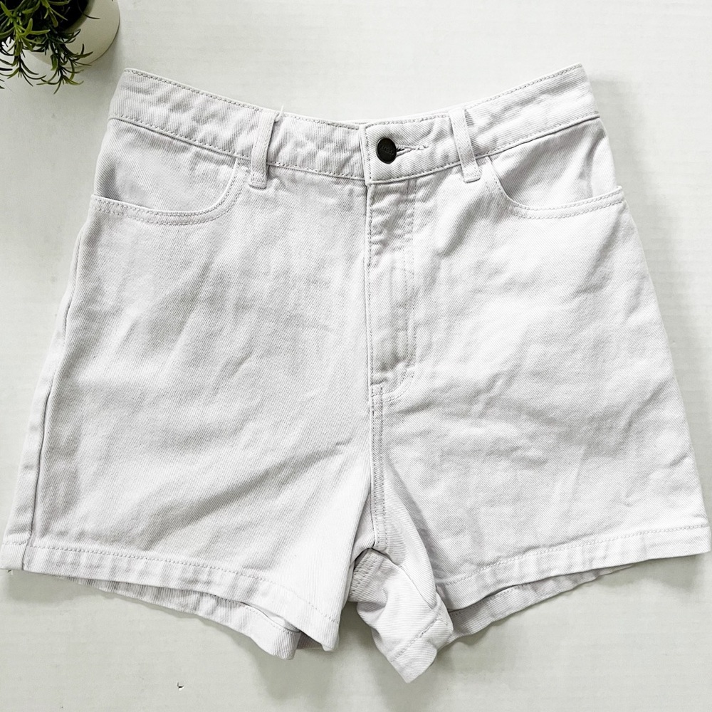 Afends Revolve High Waist Shorts in White